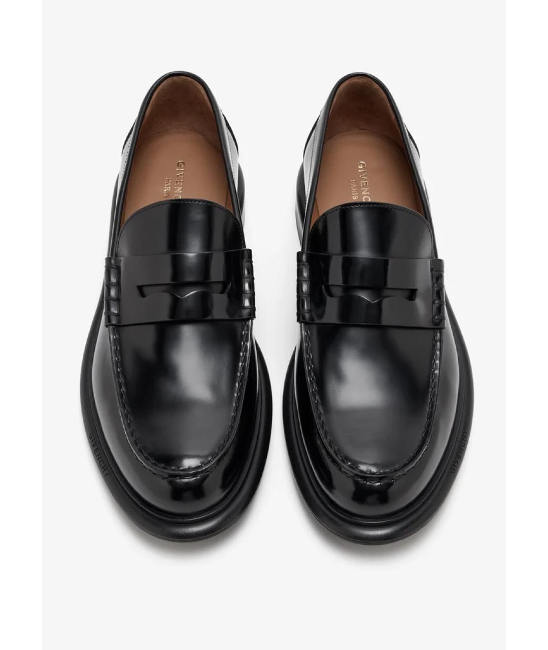 GIVENCHY Черные кожаные лоферы, фото 5