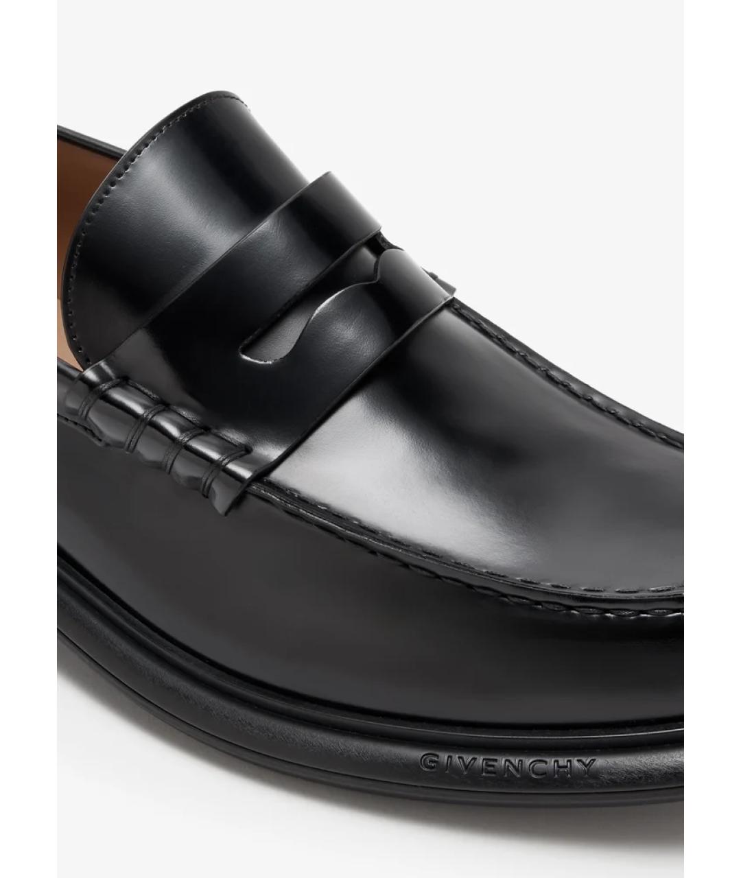 GIVENCHY Черные кожаные лоферы, фото 4