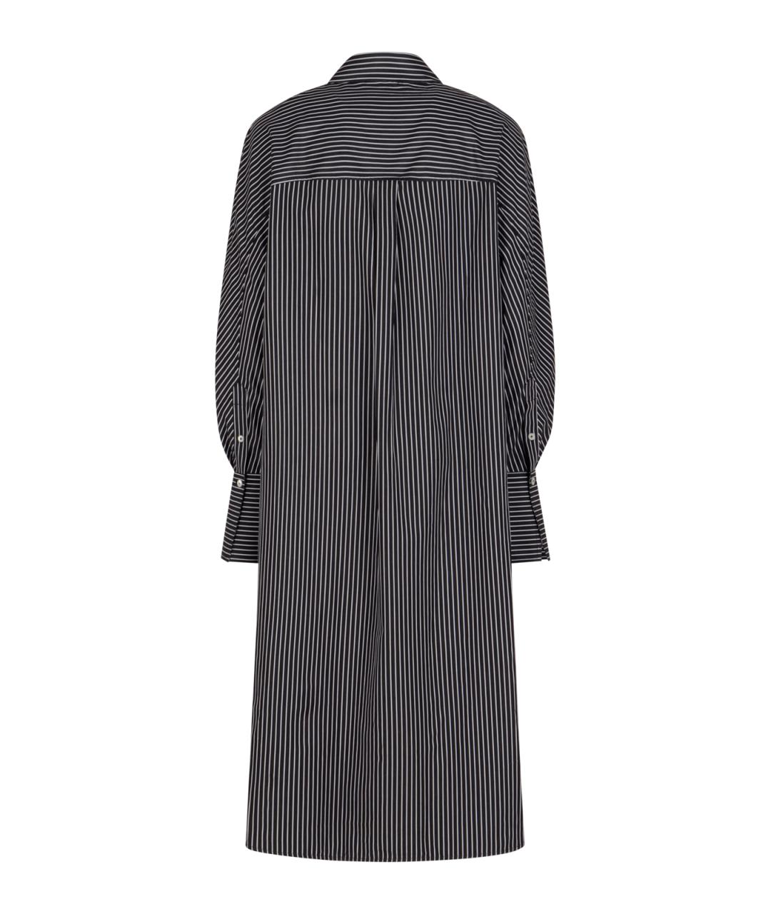 TOTEME Черное хлопковое повседневное платье, фото 2