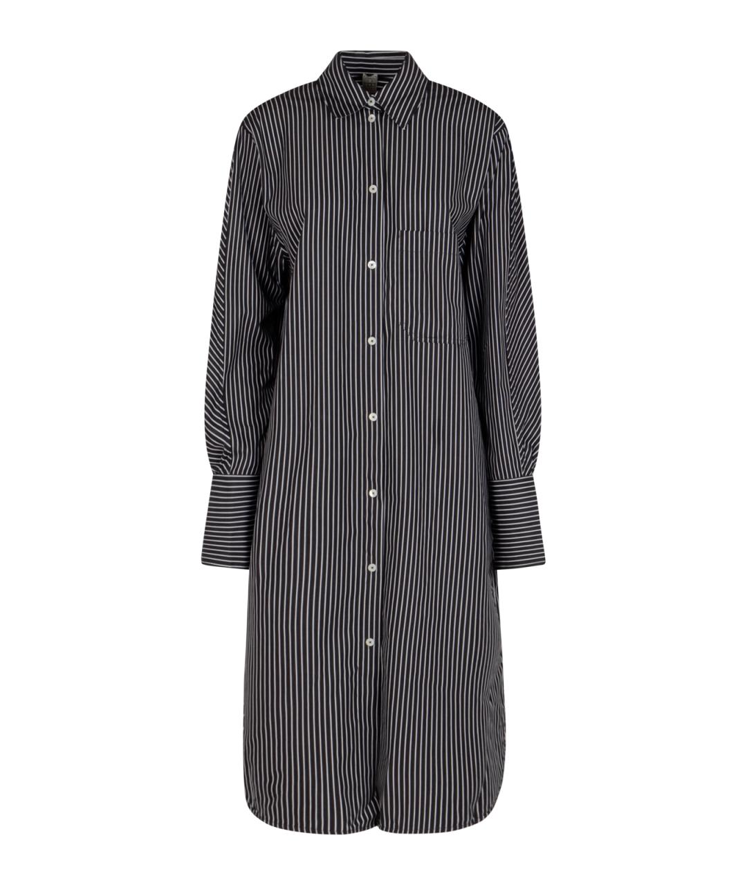 TOTEME Черное хлопковое повседневное платье, фото 1