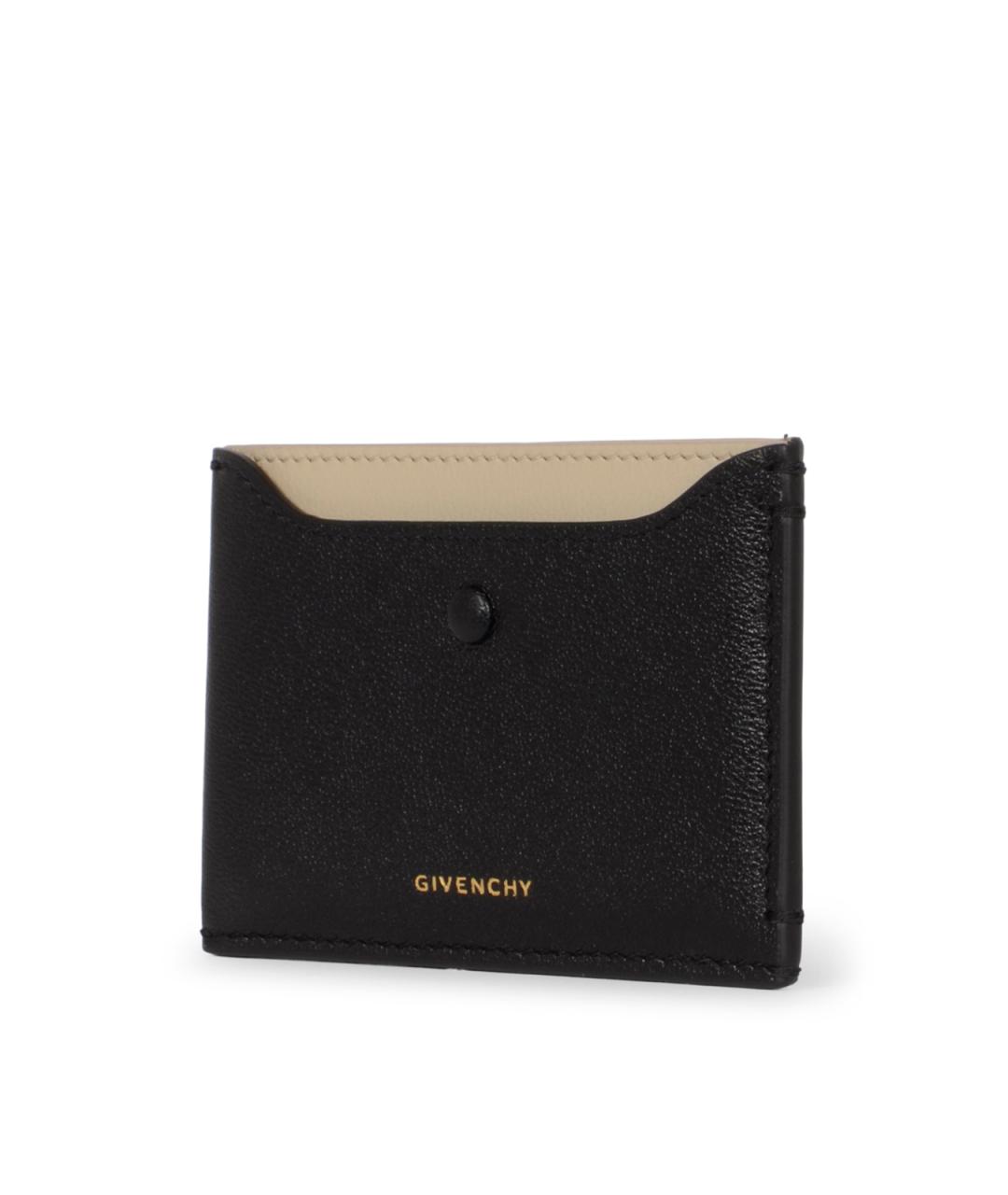 GIVENCHY Черный кожаный кардхолдер, фото 2