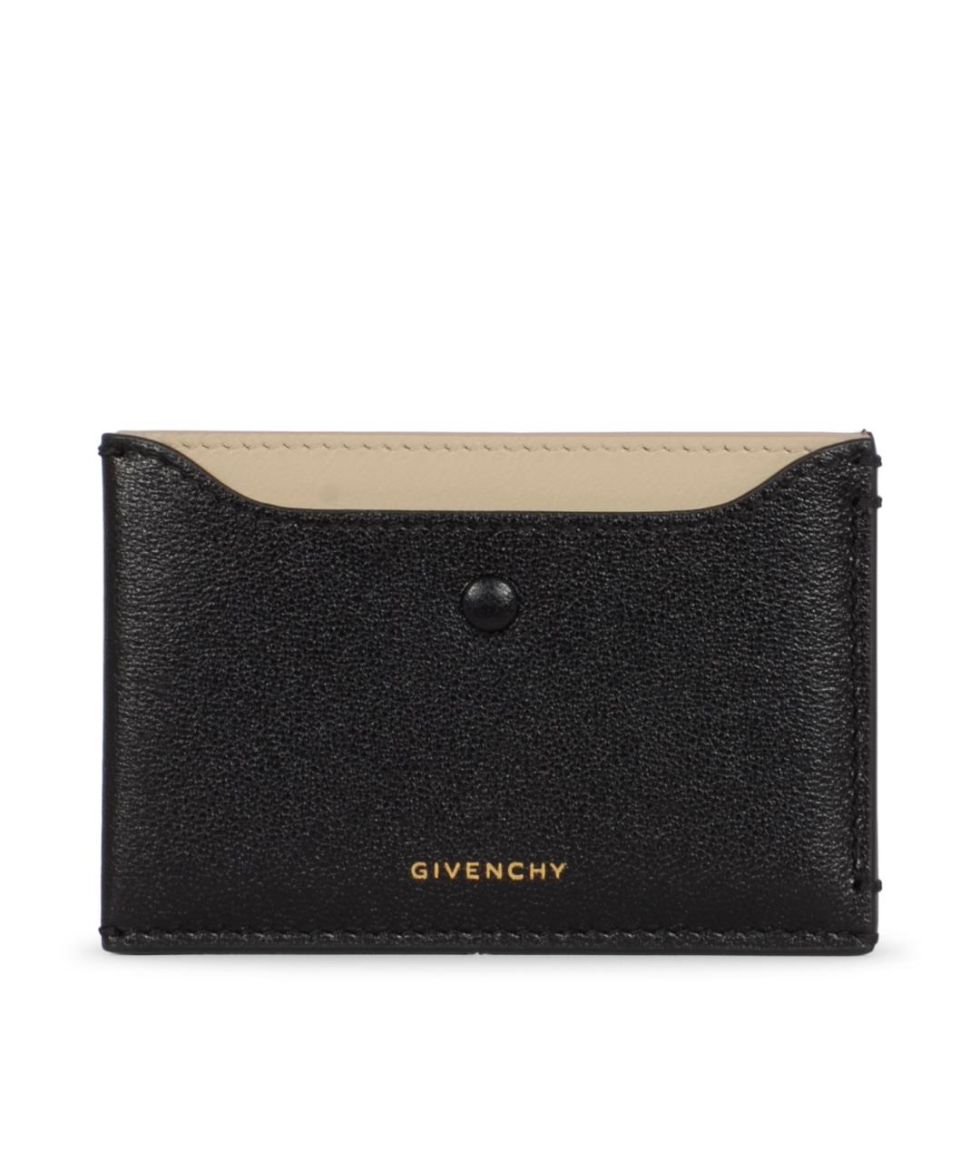 GIVENCHY Черный кожаный кардхолдер, фото 1
