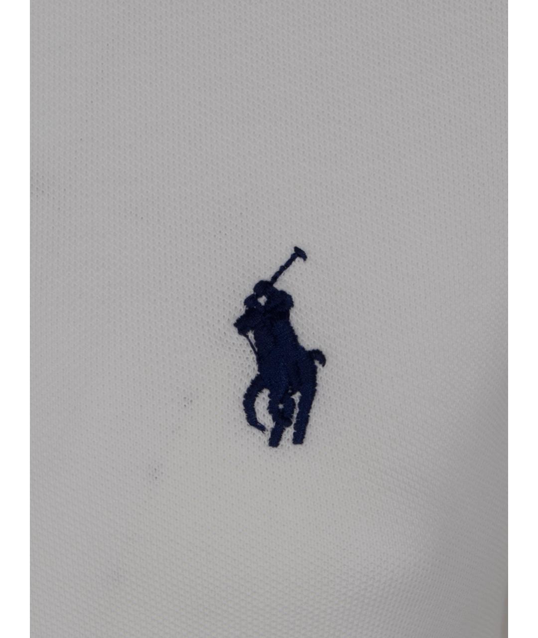 POLO RALPH LAUREN Белая хлопковая футболка, фото 3