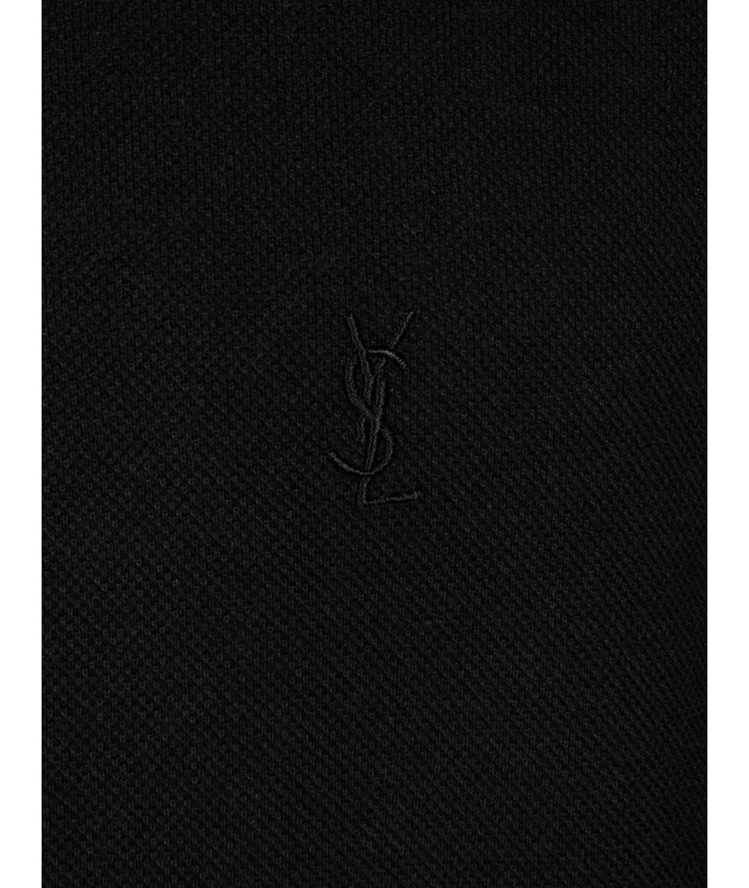 SAINT LAURENT Черная хлопковая рубашка, фото 3