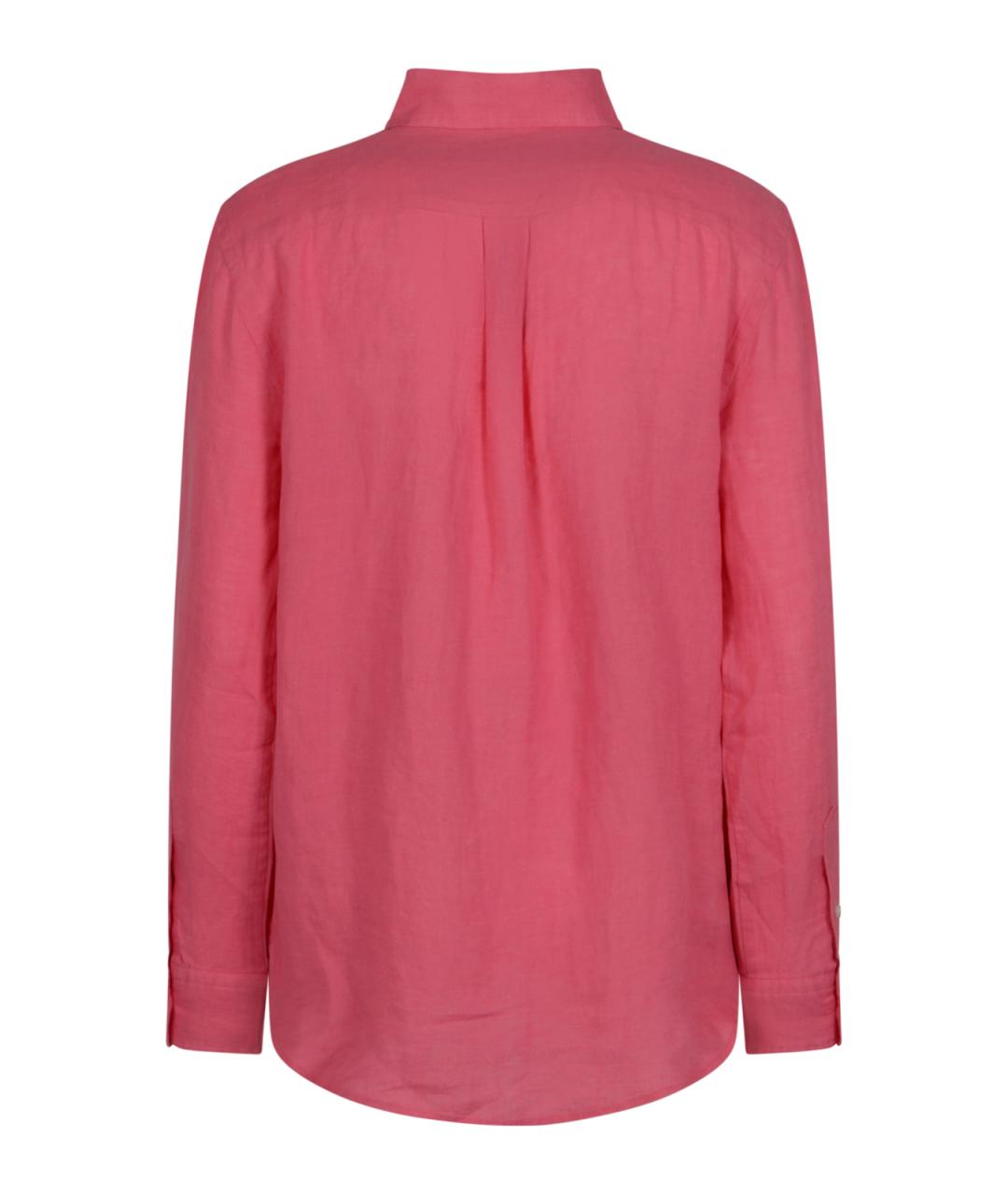 POLO RALPH LAUREN Розовая льняная рубашка, фото 2