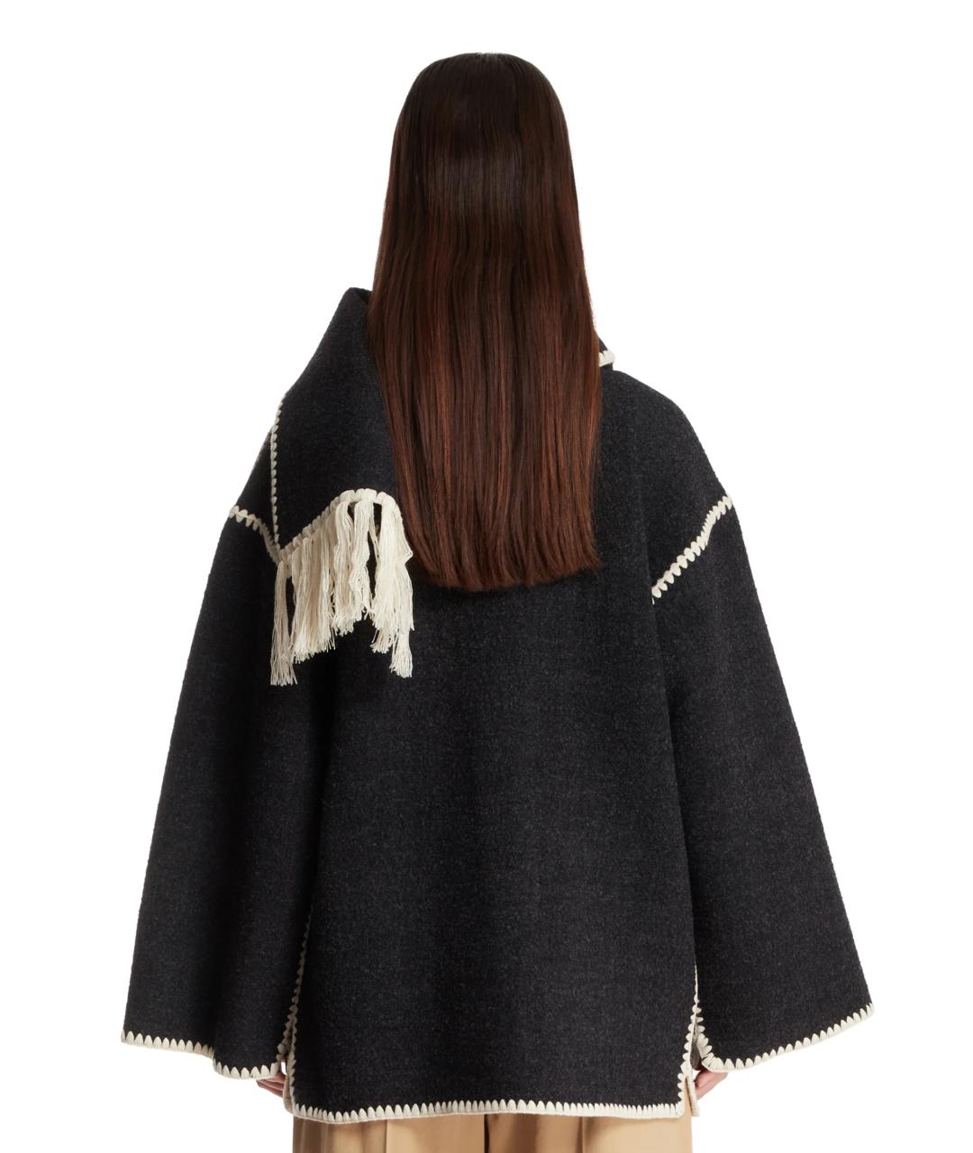 TOTEME Антрацитовое шерстяное пальто, фото 7