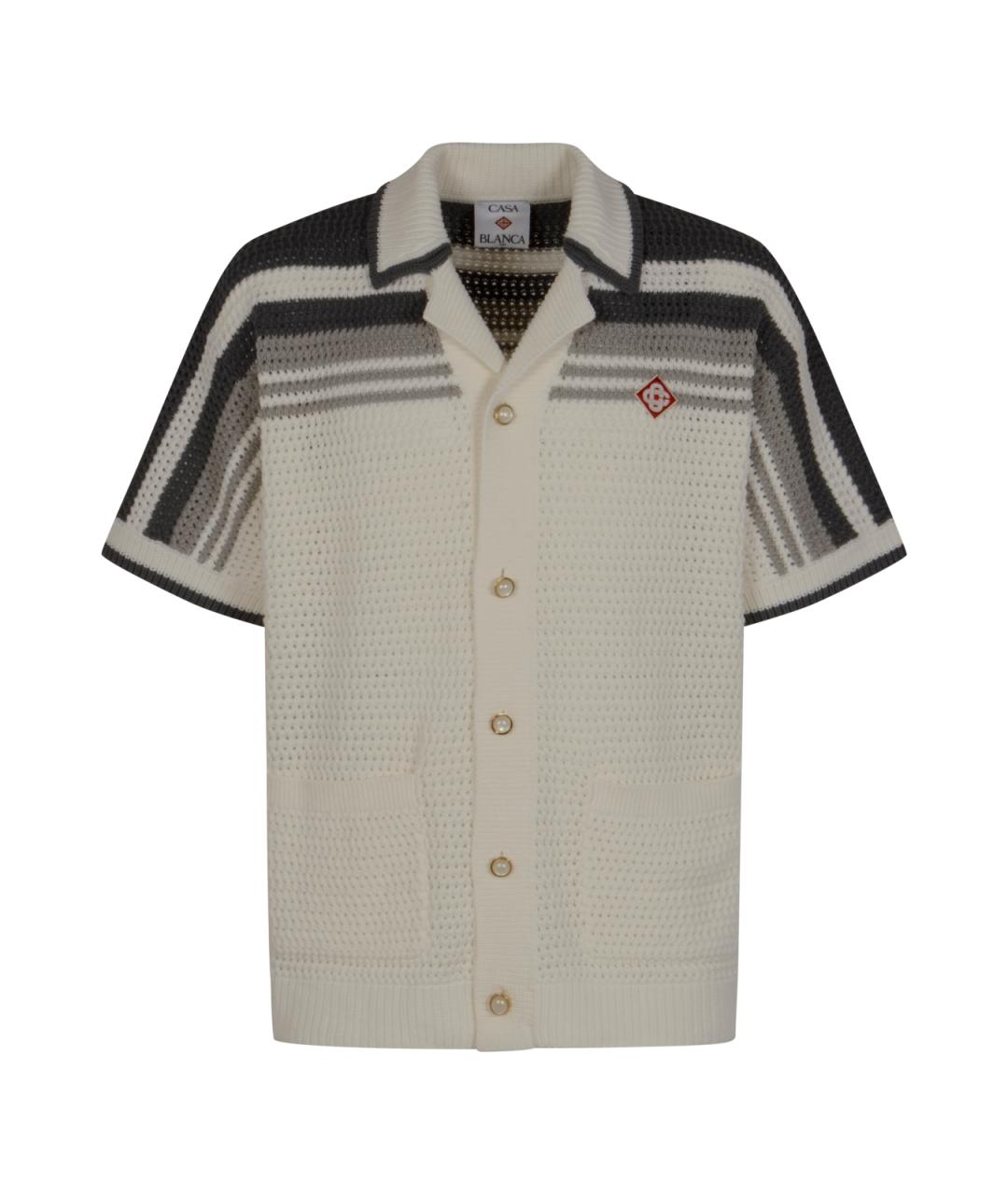 CASABLANCA Белая хлопковая кэжуал рубашка, фото 1