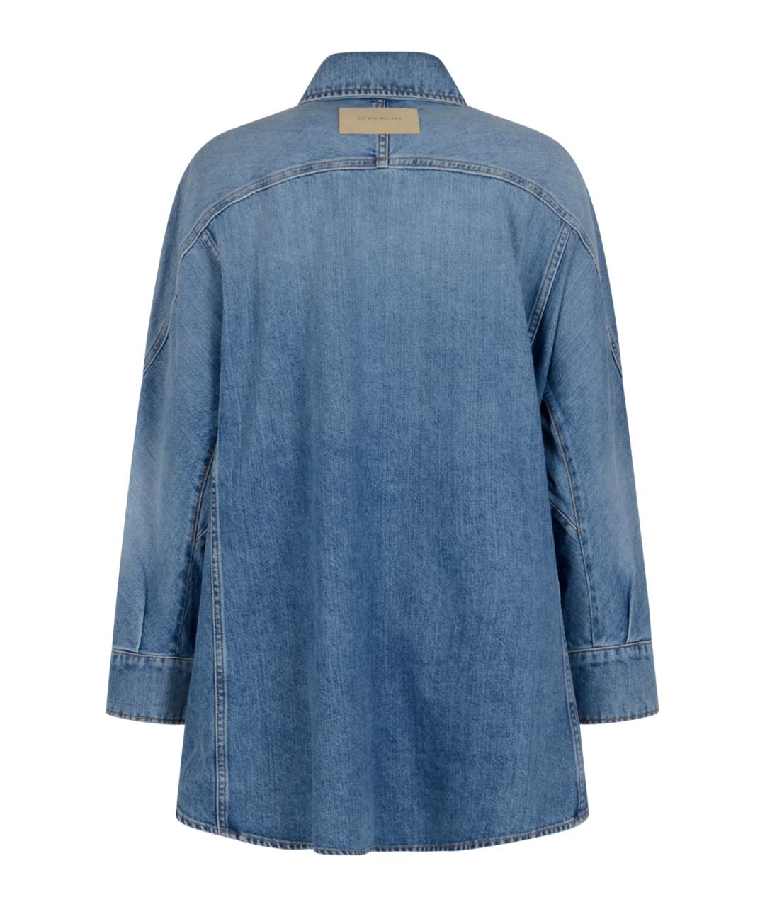GIVENCHY Голубая хлопковая рубашка, фото 2