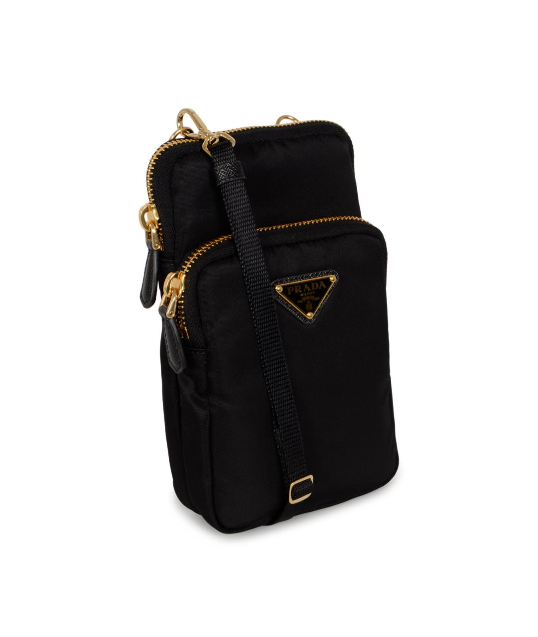 PRADA Черная тканевая сумка через плечо, фото 4