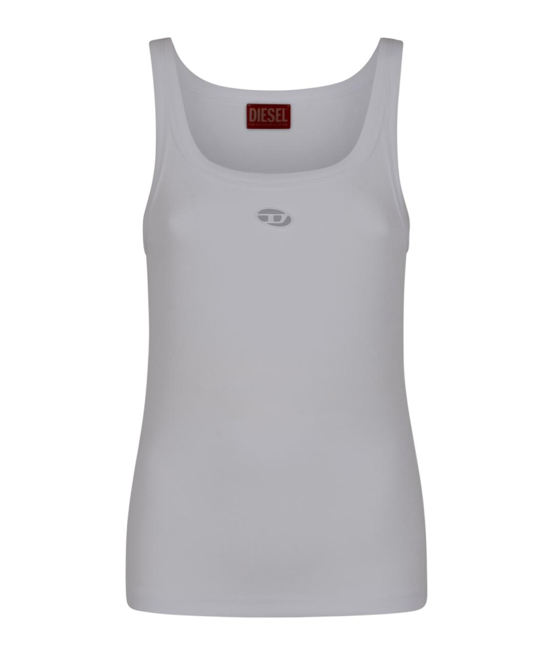 DIESEL Белая хлопковая майка, фото 1