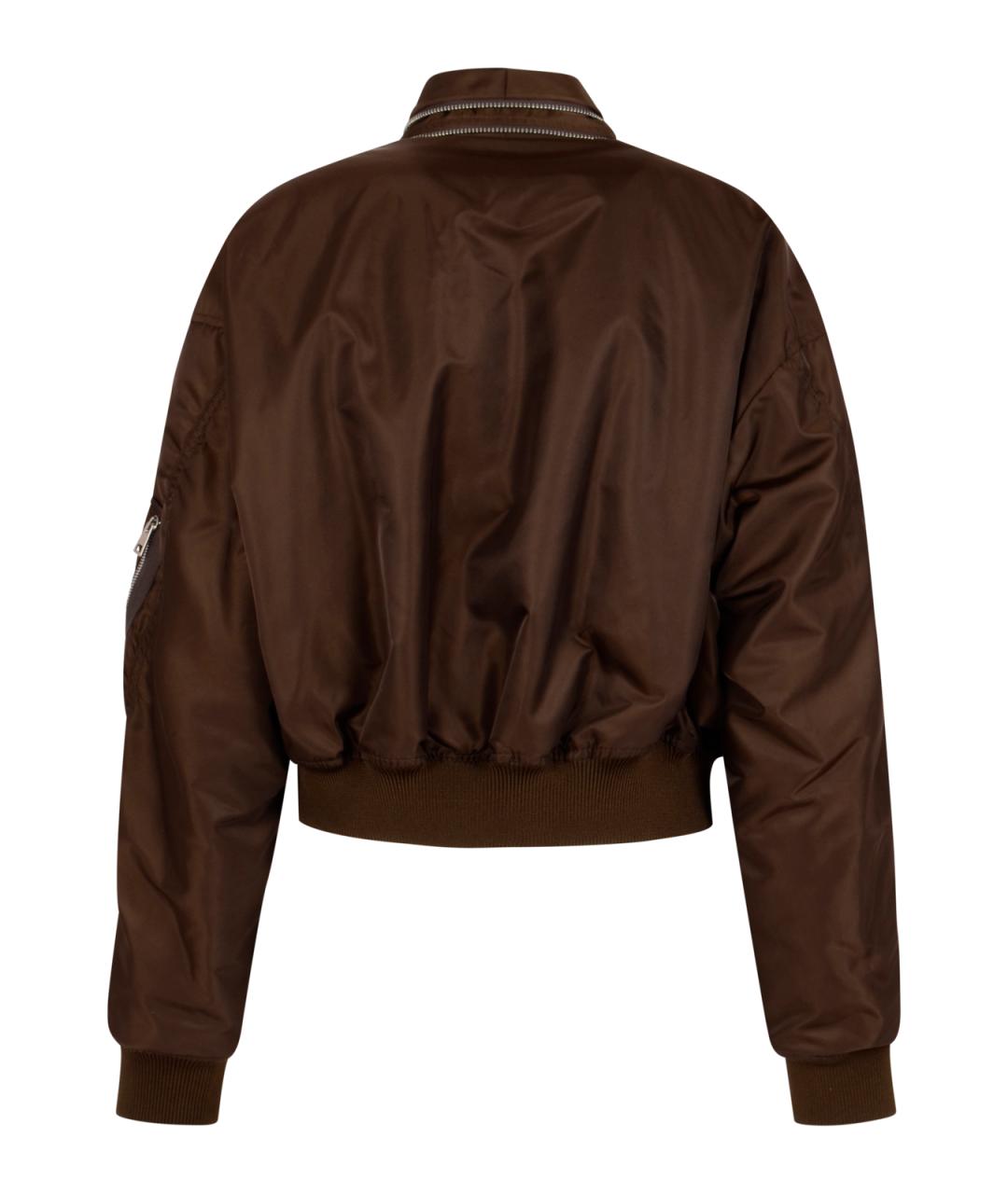 GIVENCHY Коричневая полиамидовая куртка, фото 2