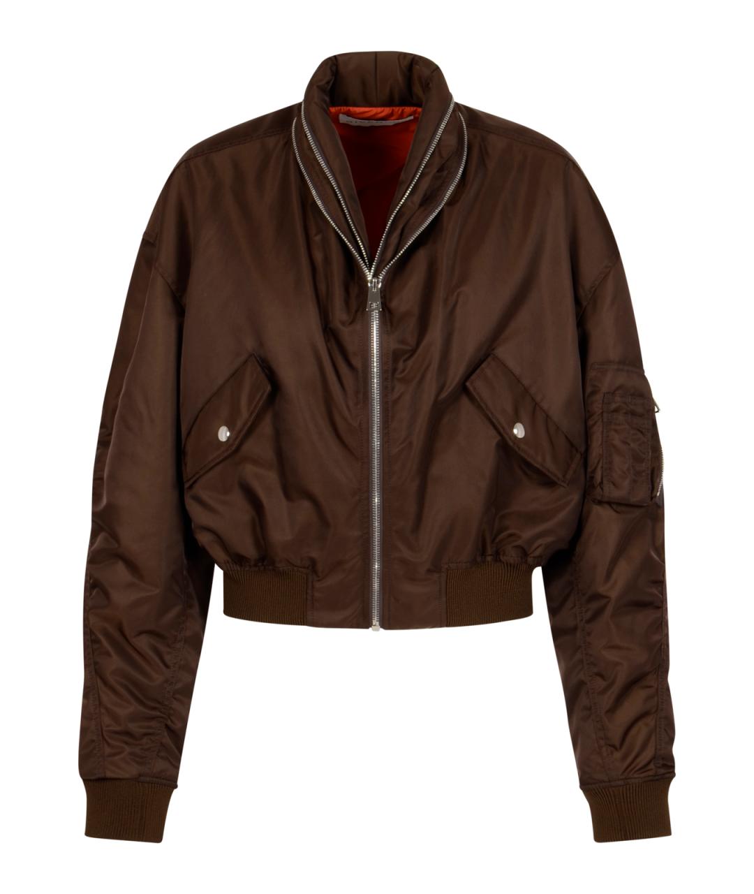 GIVENCHY Коричневая полиамидовая куртка, фото 1