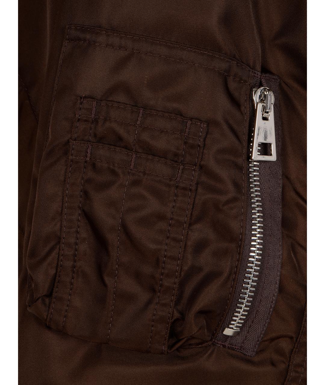 GIVENCHY Коричневая полиамидовая куртка, фото 3