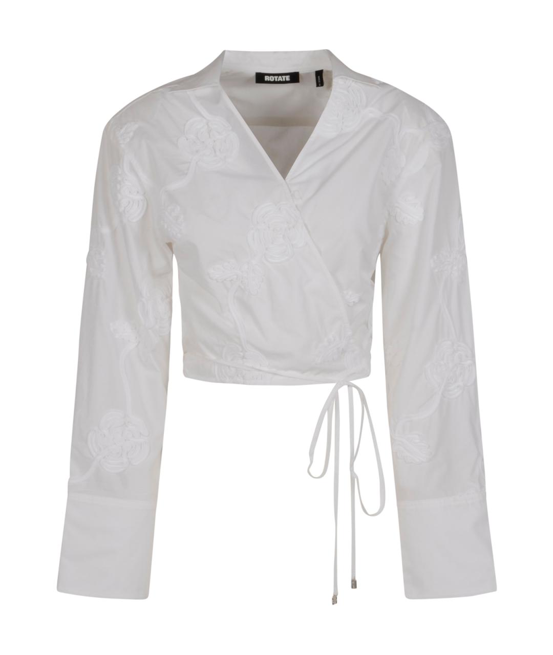 ROTATE Белая хлопковая рубашка, фото 1