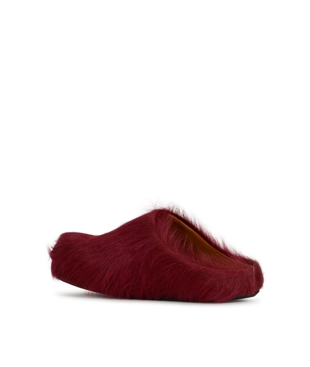 MARNI Бирюзовые кожаные сабо, фото 4