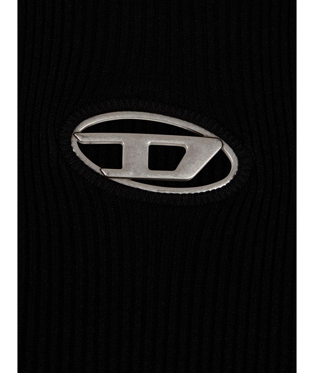 DIESEL Черная вискозная майка, фото 3