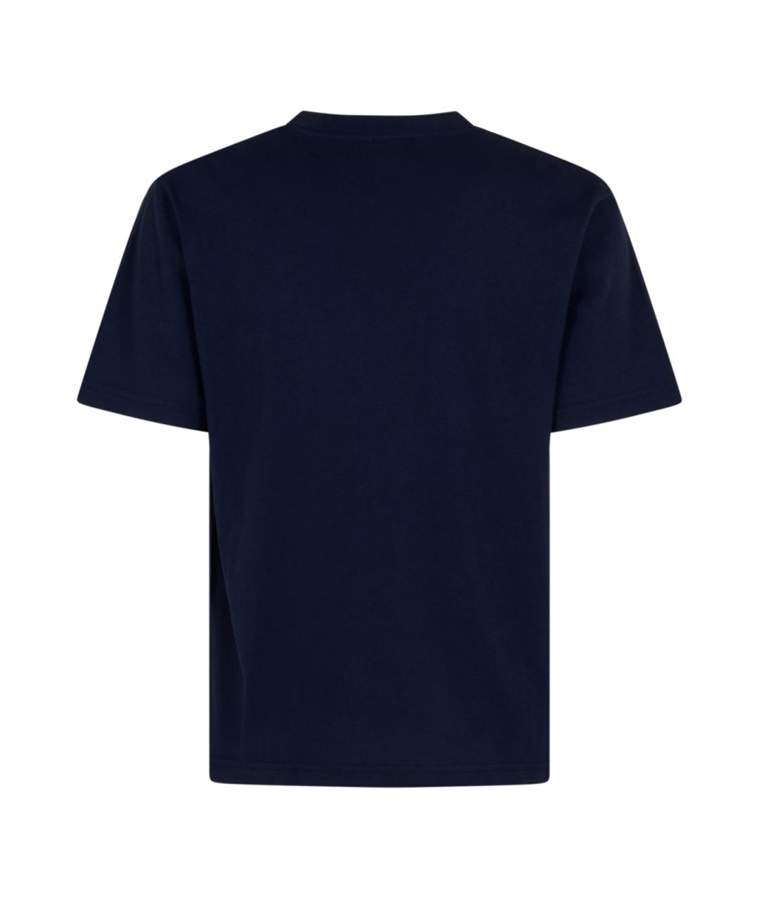 AUTRY Синяя хлопковая футболка, фото 2