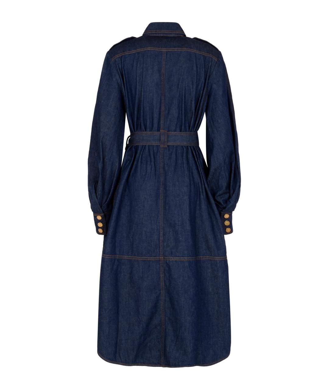 ZIMMERMANN Синее хлопковое повседневное платье, фото 2