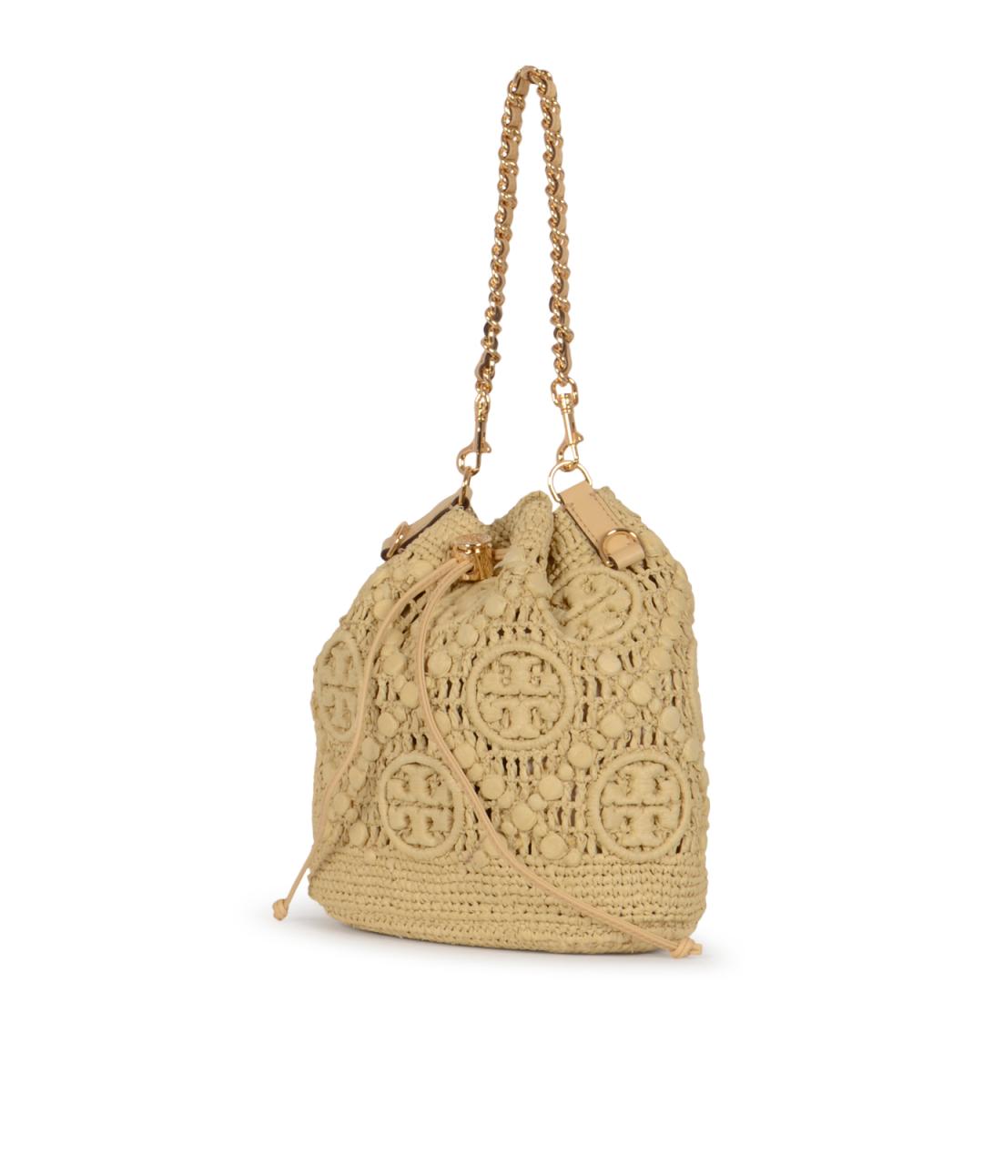 TORY BURCH Бежевая пелетеная сумка через плечо, фото 2