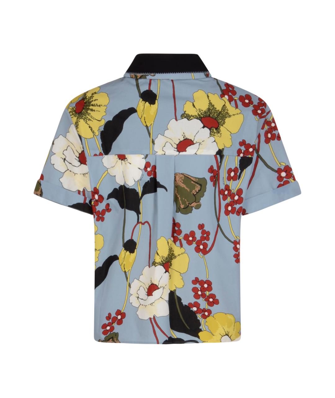 MARNI Голубая хлопковая рубашка, фото 2