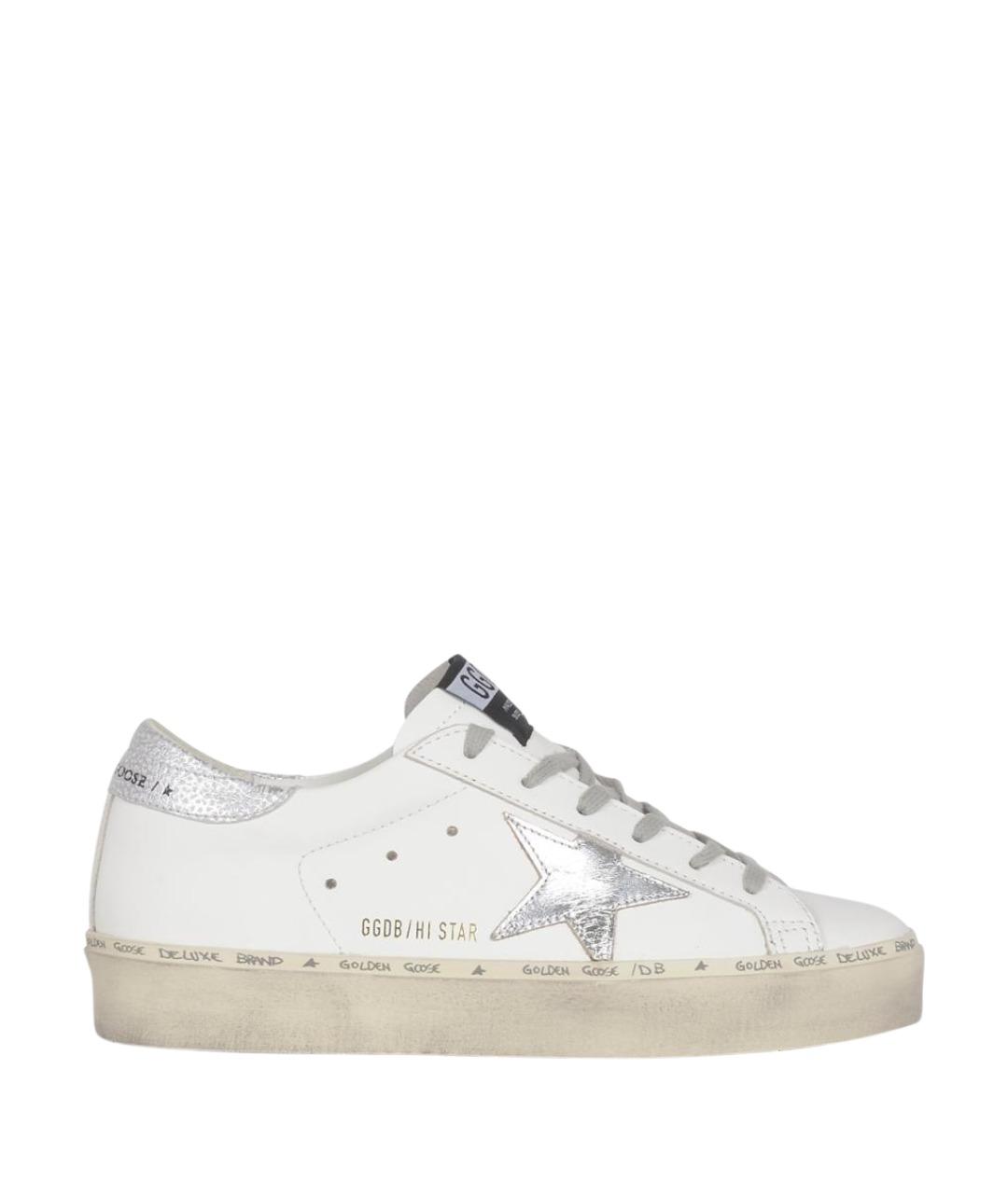 GOLDEN GOOSE DELUXE BRAND Белые кожаные кеды, фото 1