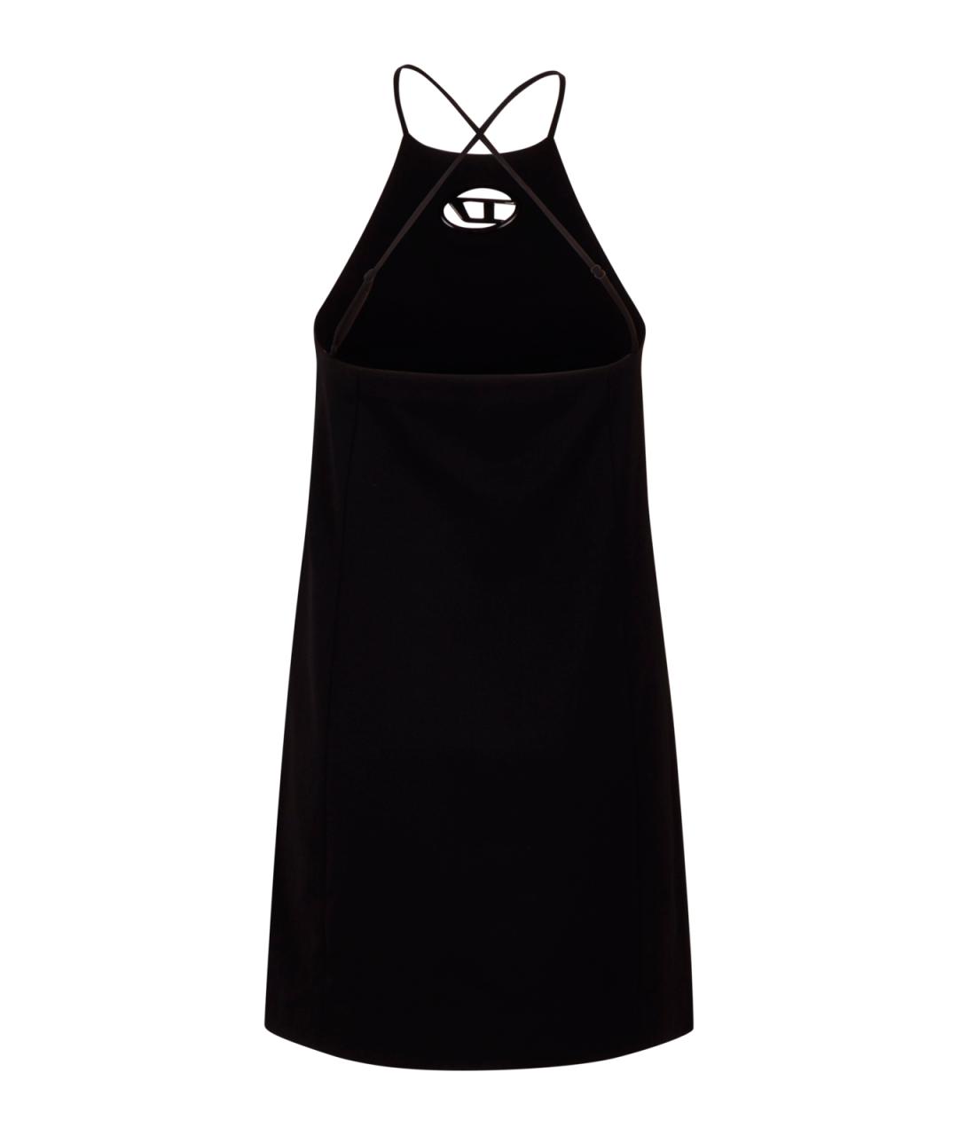 DIESEL Черное полиэстеровое повседневное платье, фото 2