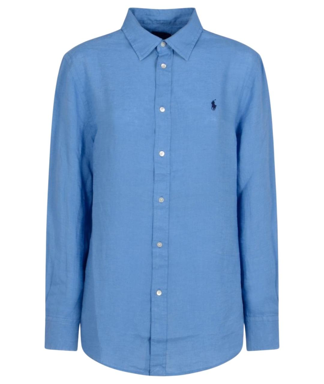 POLO RALPH LAUREN Синяя льняная рубашка, фото 1
