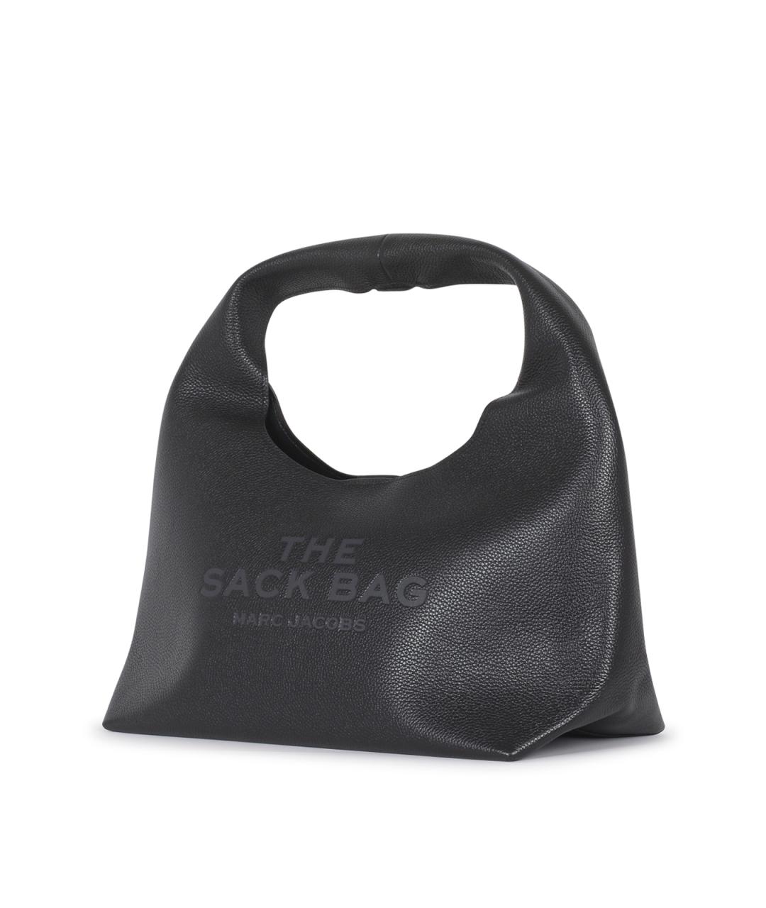 MARC JACOBS Черная кожаная сумка с короткими ручками, фото 2