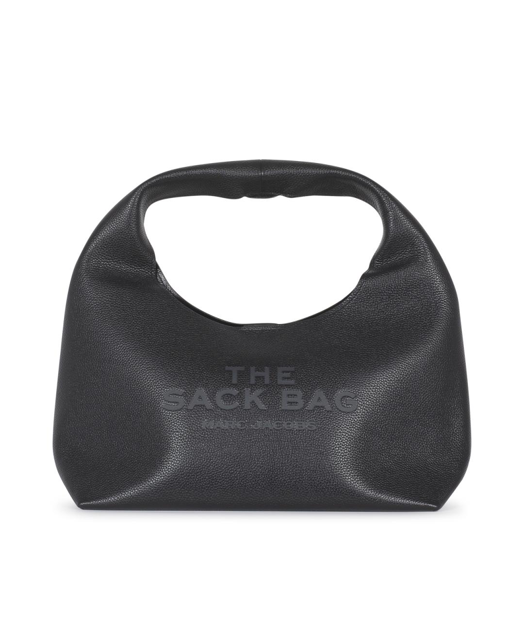 MARC JACOBS Черная кожаная сумка с короткими ручками, фото 1