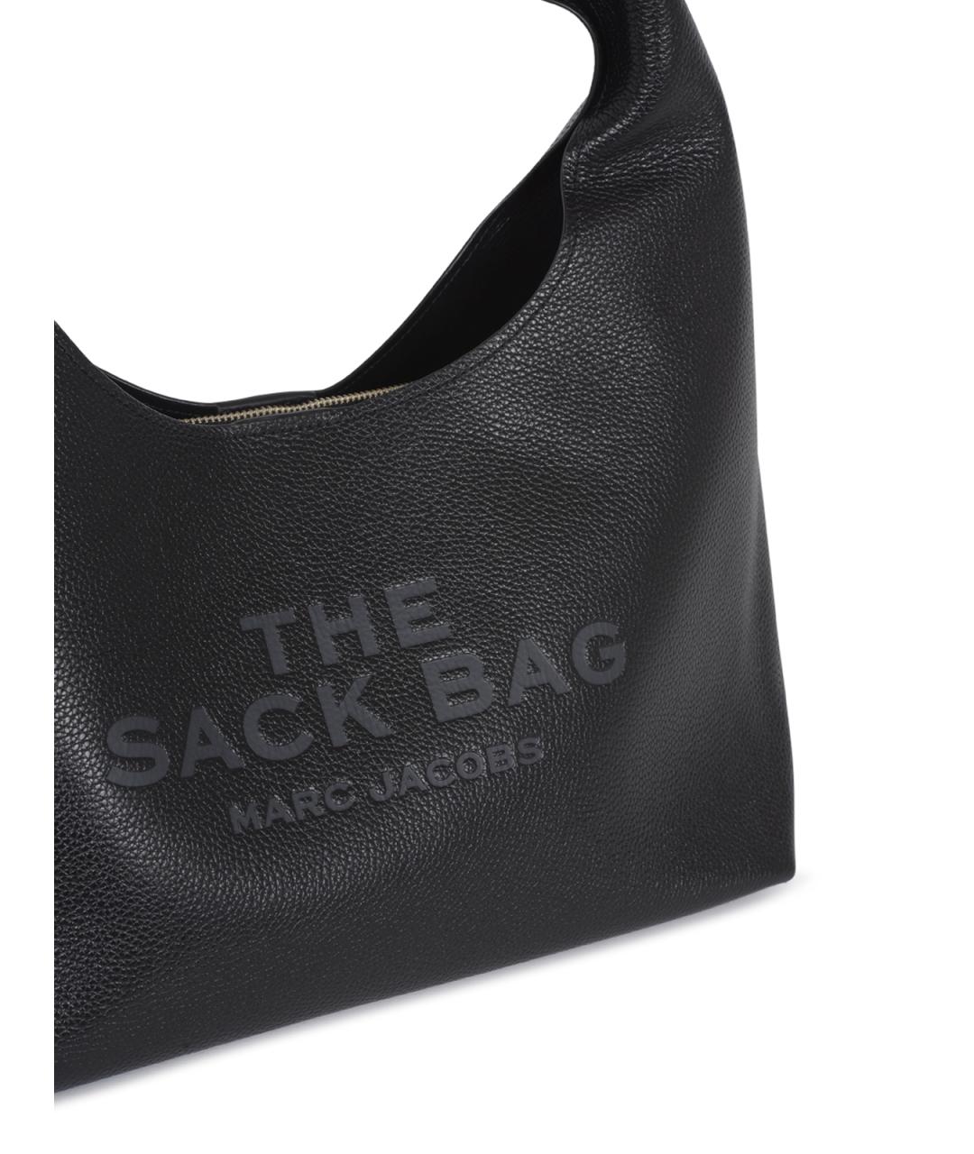 MARC JACOBS Черная кожаная сумка с короткими ручками, фото 4