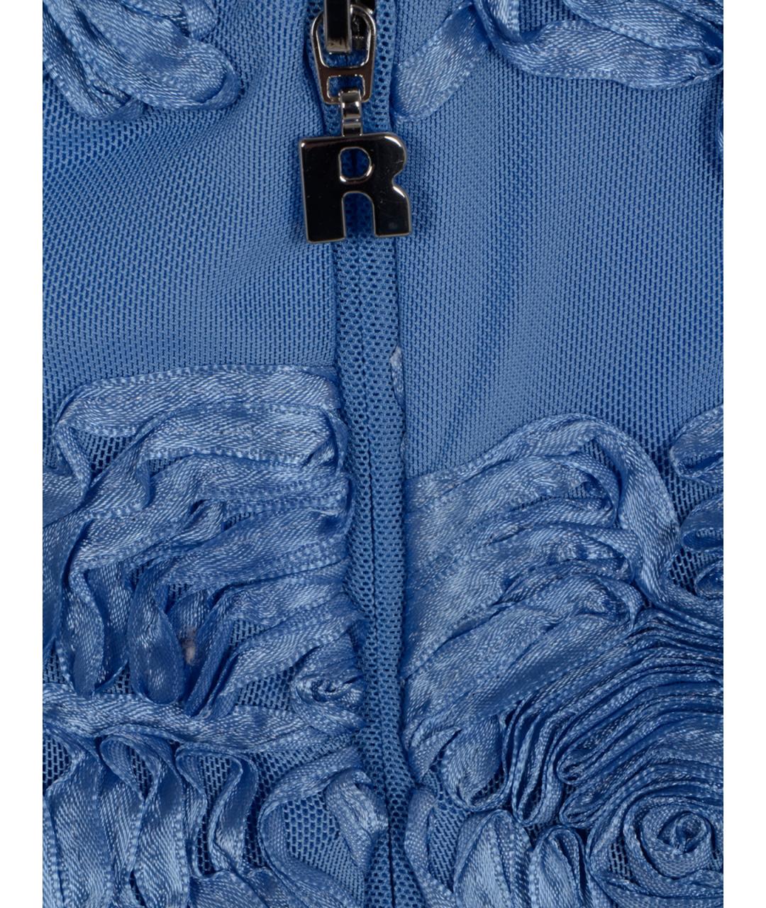 ROTATE Синее полиэстеровое коктейльное платье, фото 3