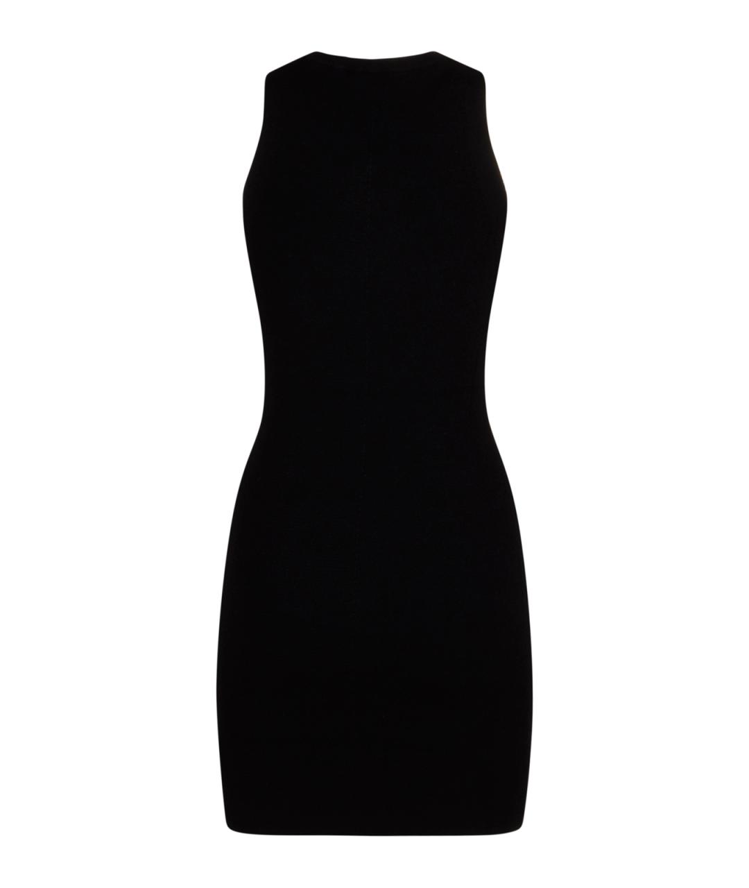 DIESEL Черное вискозное повседневное платье, фото 2