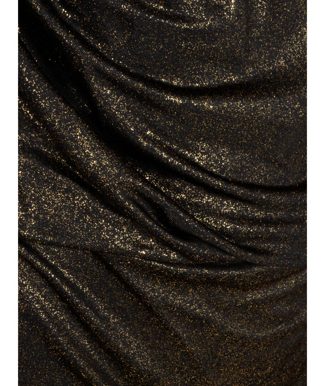 DIESEL Золотое ацетатное вечернее платье, фото 3