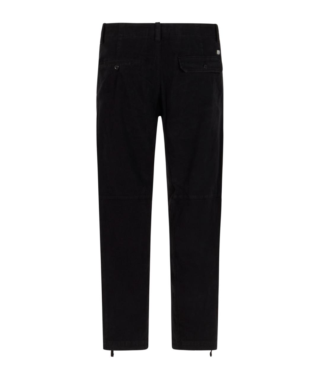 CP COMPANY Черные хлопковые повседневные брюки, фото 2