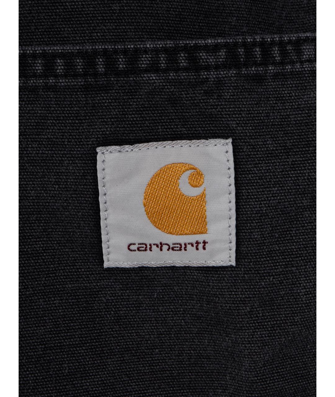 CARHARTT WIP Черная хлопковая кэжуал рубашка, фото 3