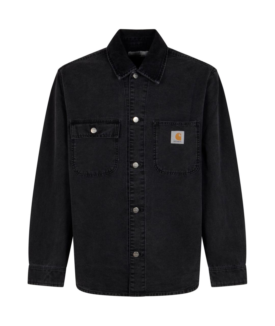 CARHARTT WIP Черная хлопковая кэжуал рубашка, фото 1