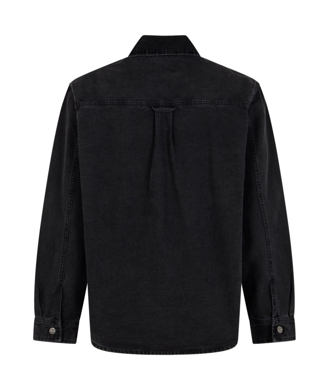 CARHARTT WIP Черная хлопковая кэжуал рубашка, фото 2