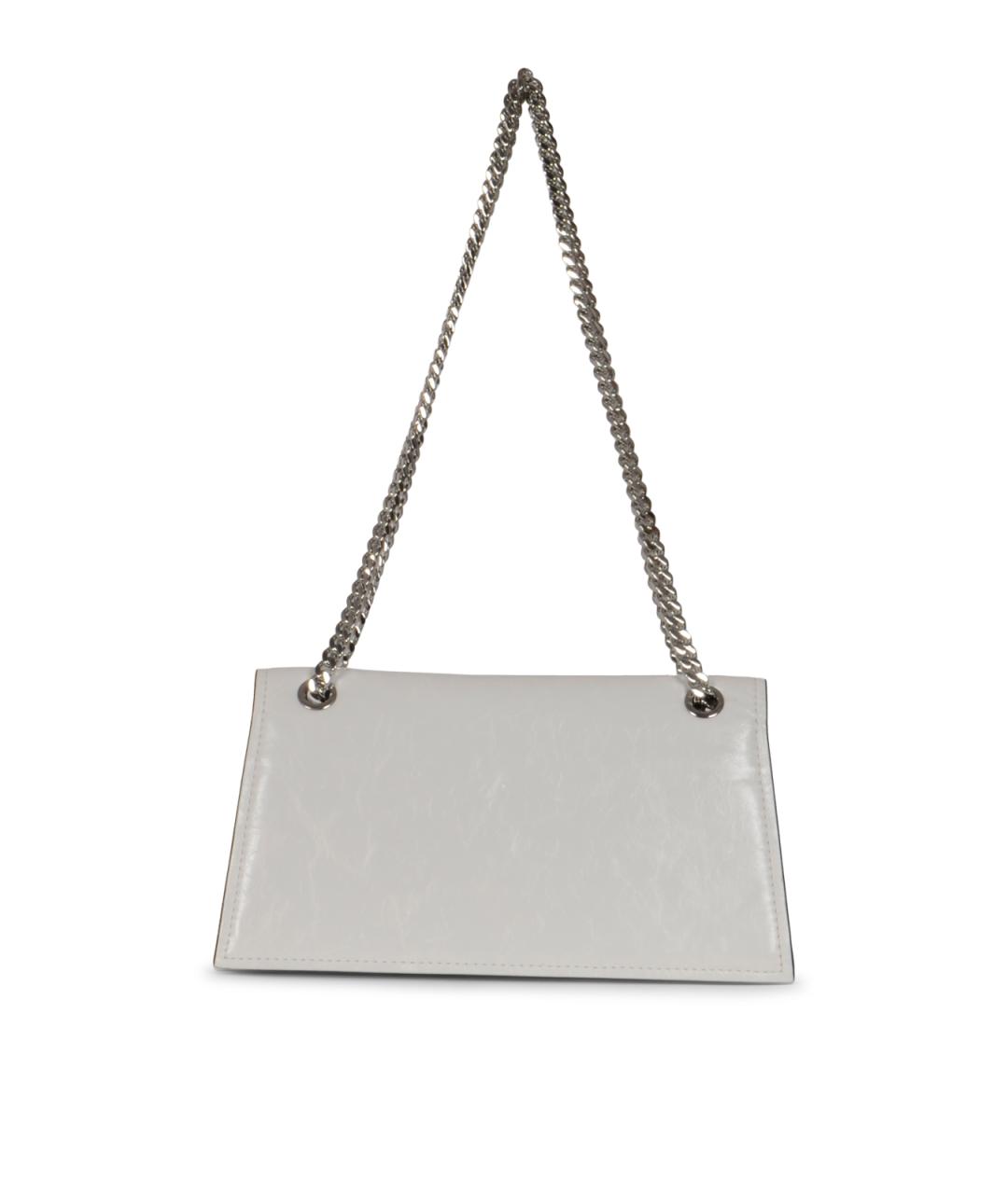 TORY BURCH Белая кожаная сумка через плечо, фото 3