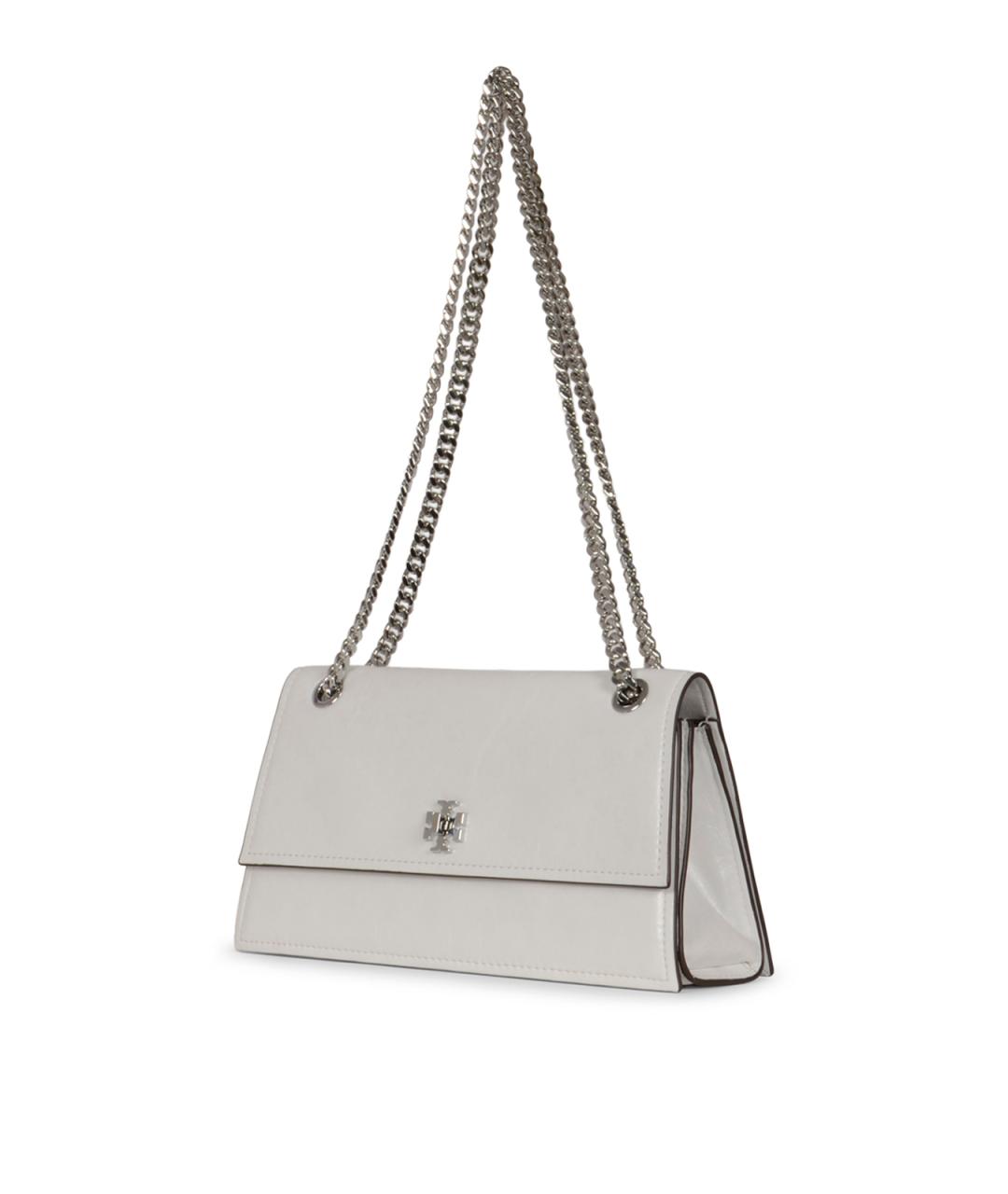 TORY BURCH Белая кожаная сумка через плечо, фото 2