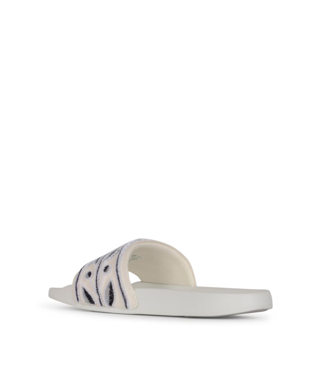 CASABLANCA Белые резиновые шлепанцы, фото 3