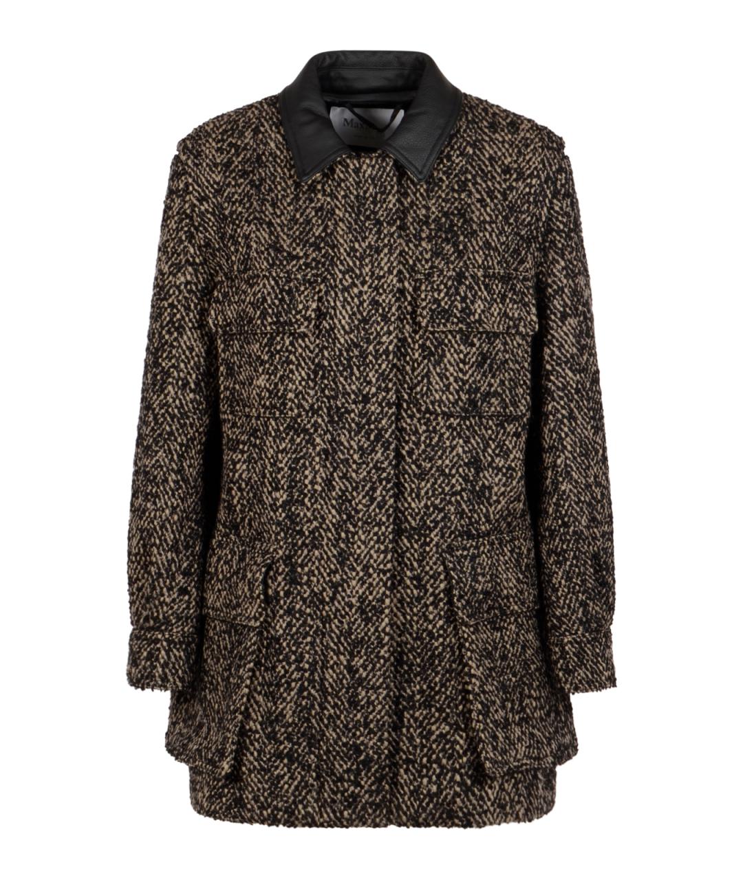 MAX MARA Коричневая шерстяная куртка, фото 1