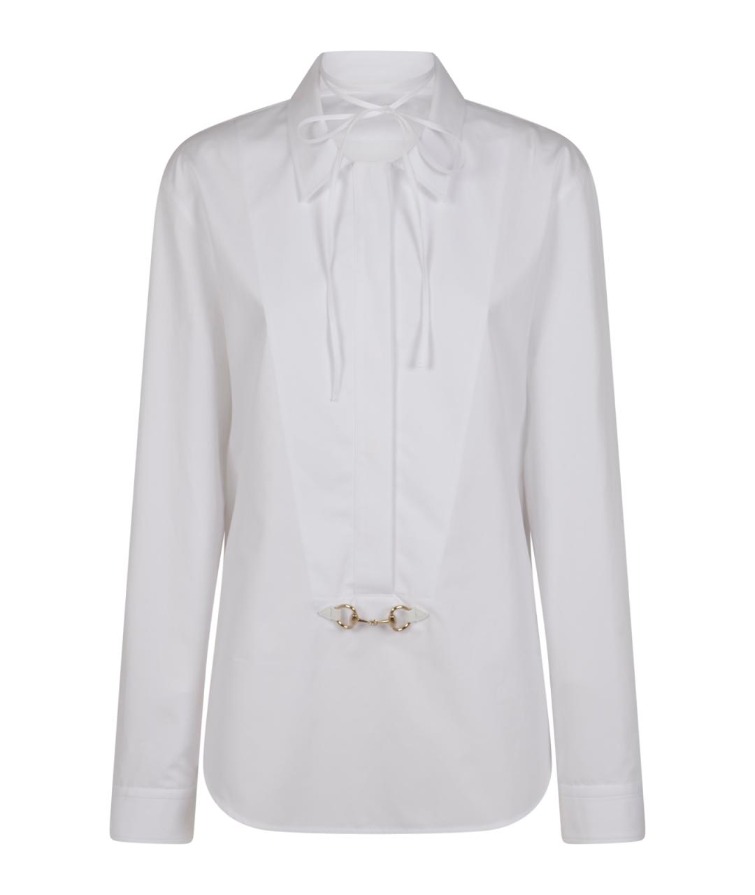 GUCCI Белая хлопковая блузы, фото 1