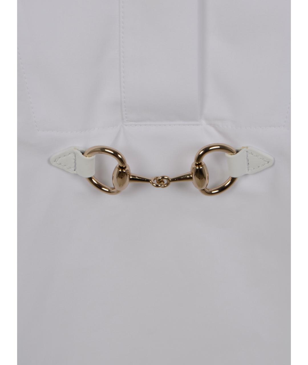 GUCCI Белая хлопковая блузы, фото 3
