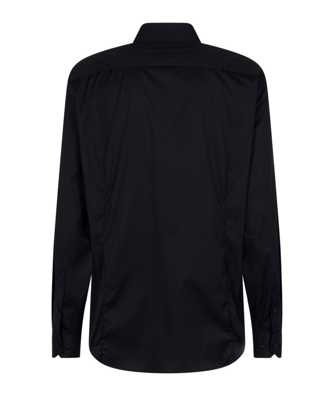 GIORGIO ARMANI Черная хлопковая кэжуал рубашка, фото 2