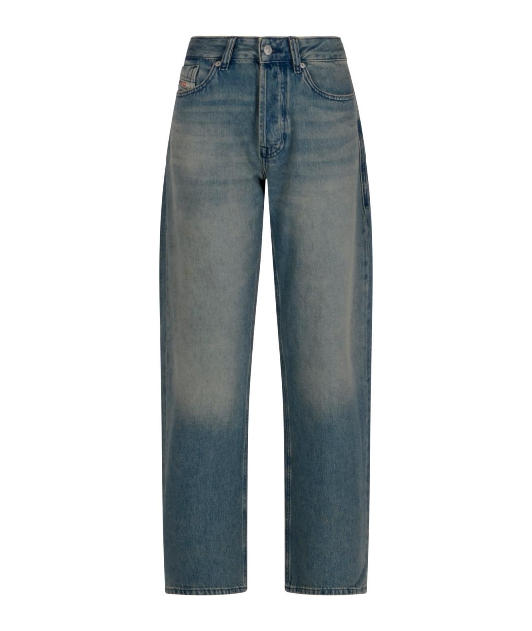 DIESEL Синие хлопковые прямые джинсы, фото 1