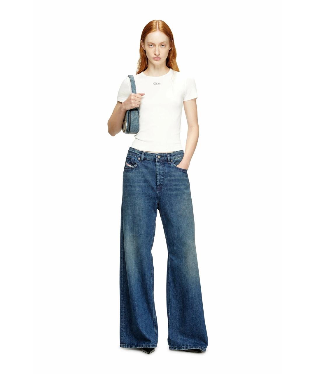 DIESEL Белая хлопковая футболка, фото 2