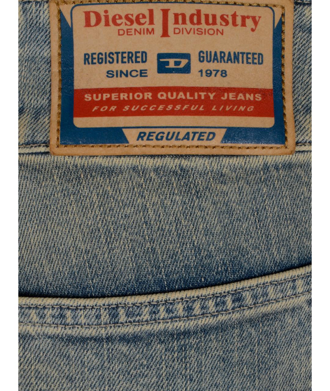 DIESEL Серые хлопковые джинсы клеш, фото 3