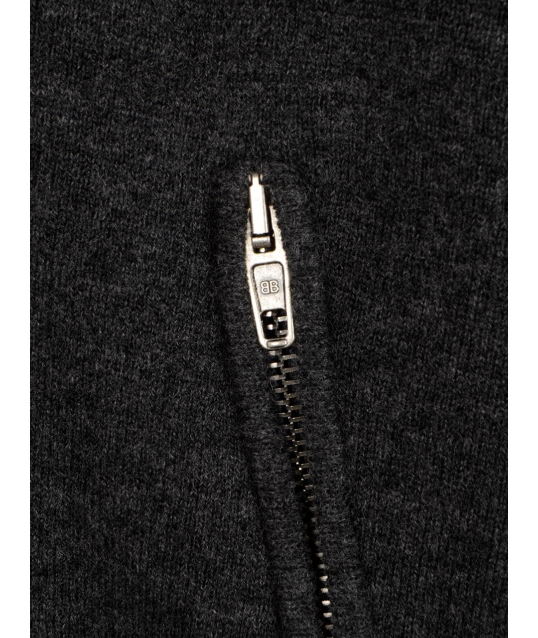 BALENCIAGA Антрацитовый шерстяной джемпер / свитер, фото 3