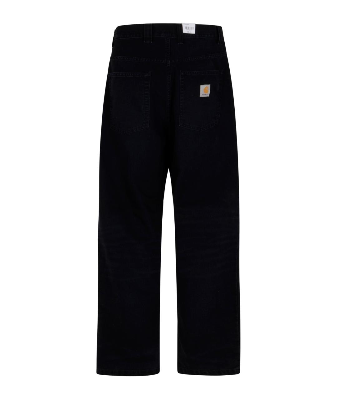 CARHARTT WIP Черные хлопковые повседневные брюки, фото 2