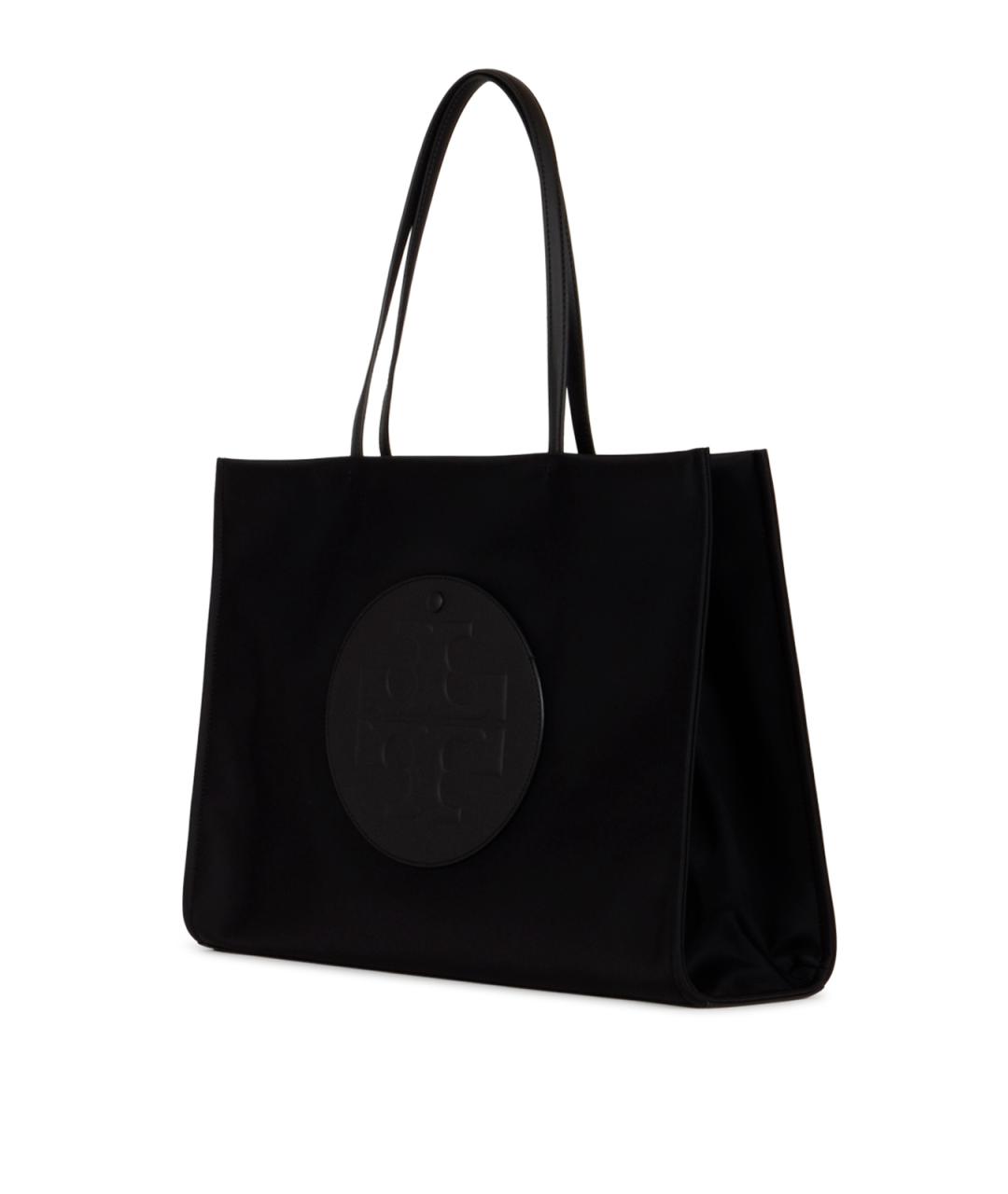 TORY BURCH Черная тканевая сумка тоут, фото 2